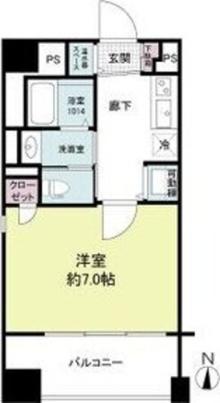 ISM中之島レジデンスの物件間取画像